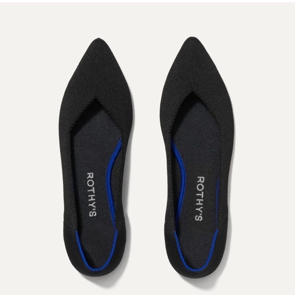 Rothy's Shoes - Rothy's The Point  Black Flats size 8